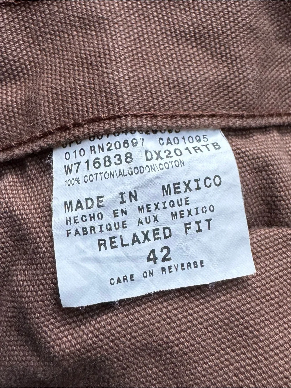 Vintage Dickies Brown Carpenter Shorts Relaxed Fit 42 Made In Mexico Workwear